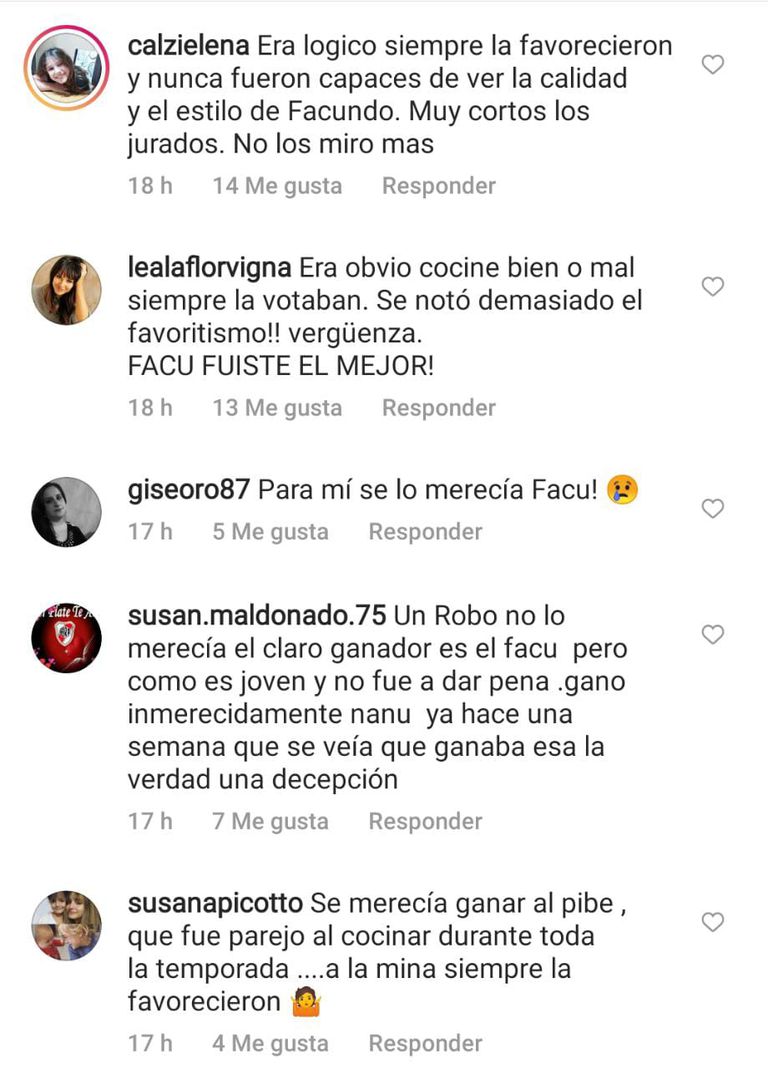 La cuenta de Instagram del programa se llenó de mensajes negativos